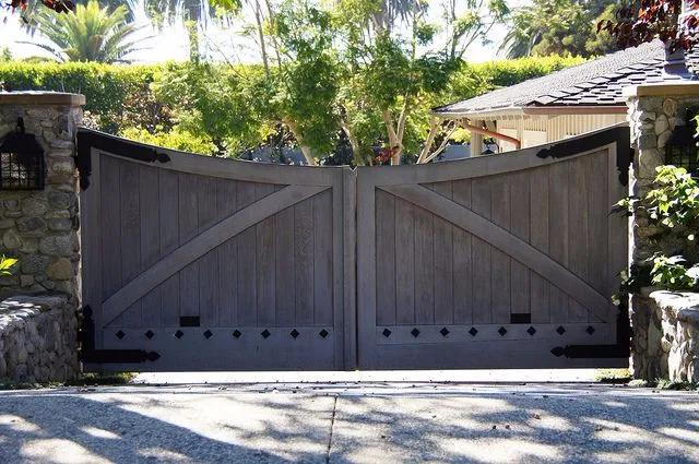 庭院栅栏门锁具,极简庭院栅栏门