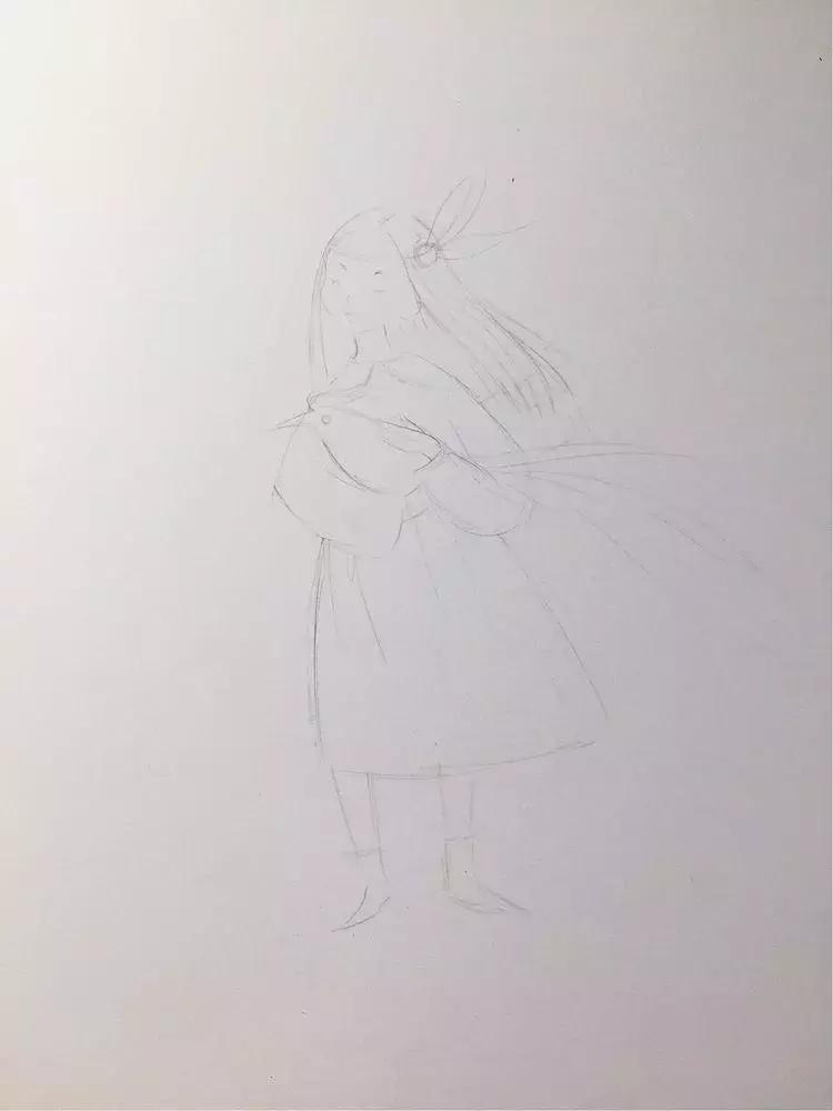 初学彩铅如何练习叠色,初学者彩铅画教学风景