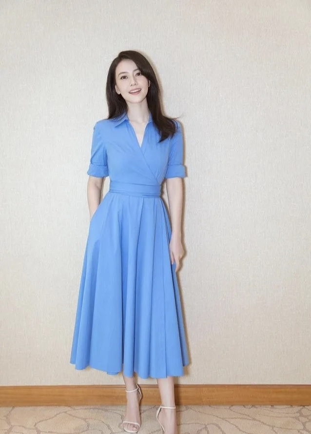 高圆圆抖音同款裙子,高圆圆前面短后面长的裙子