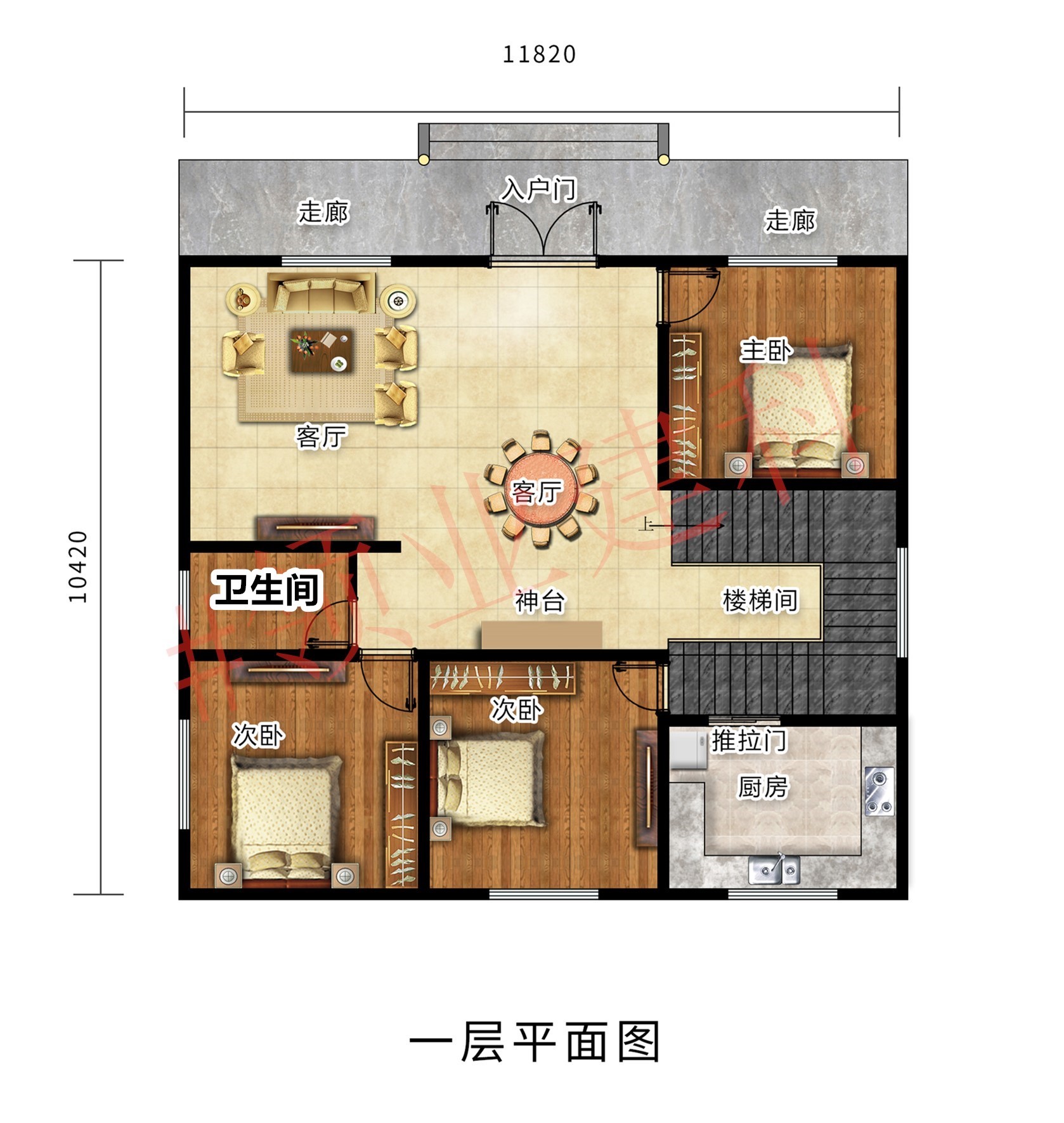 农村一层别墅户型坐东向西,农村坐南朝北的二层楼别墅户型图