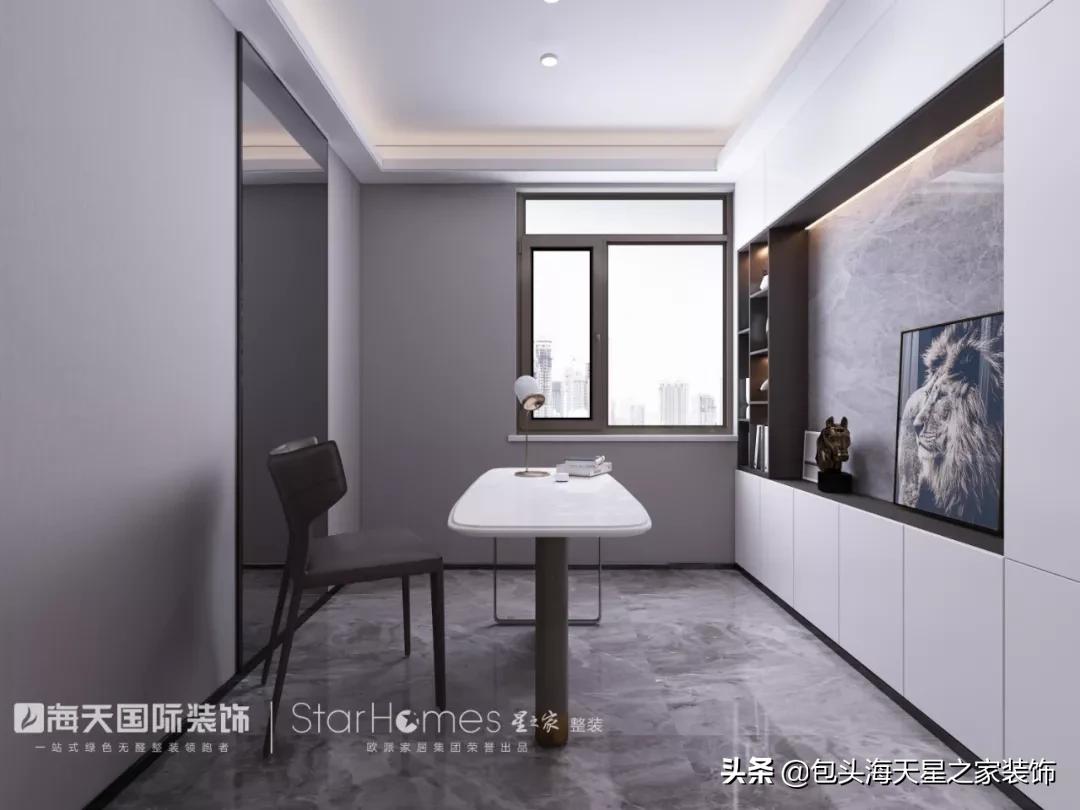 包头装修#奥林一号178㎡不过时的现代装修风格