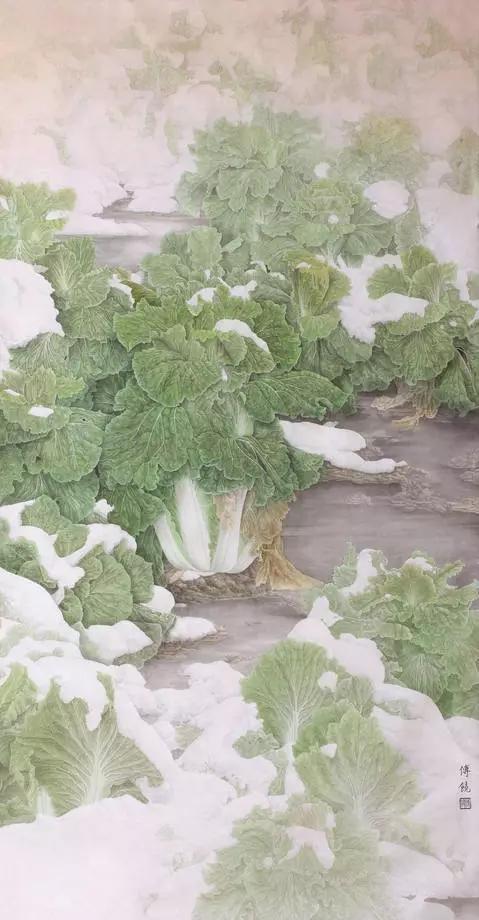 画白菜技法,3d白菜画