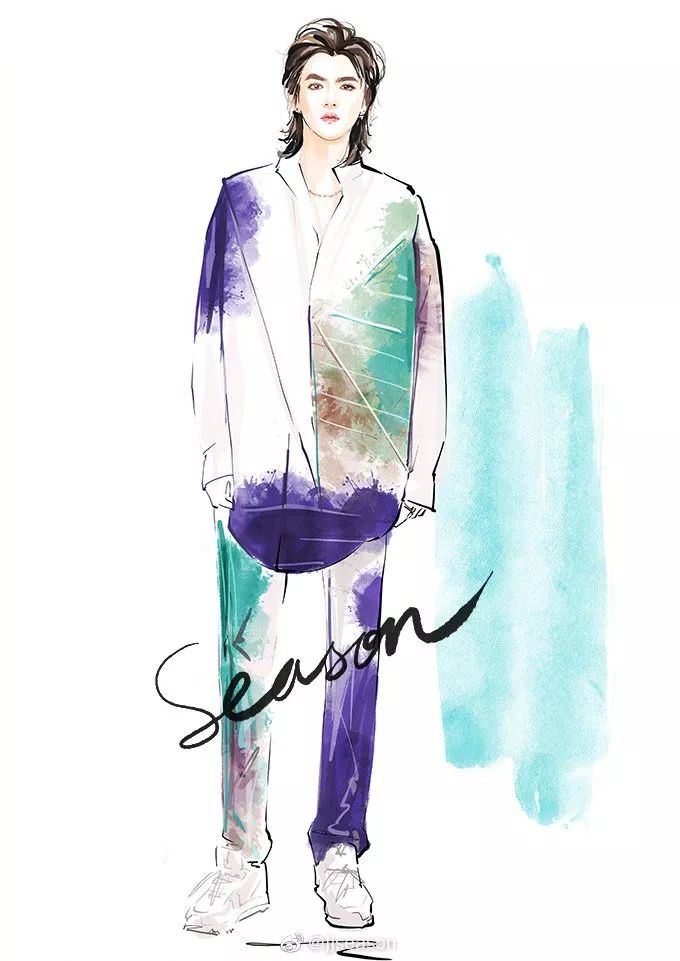 精美水墨插画,那些浪漫的水墨画插画