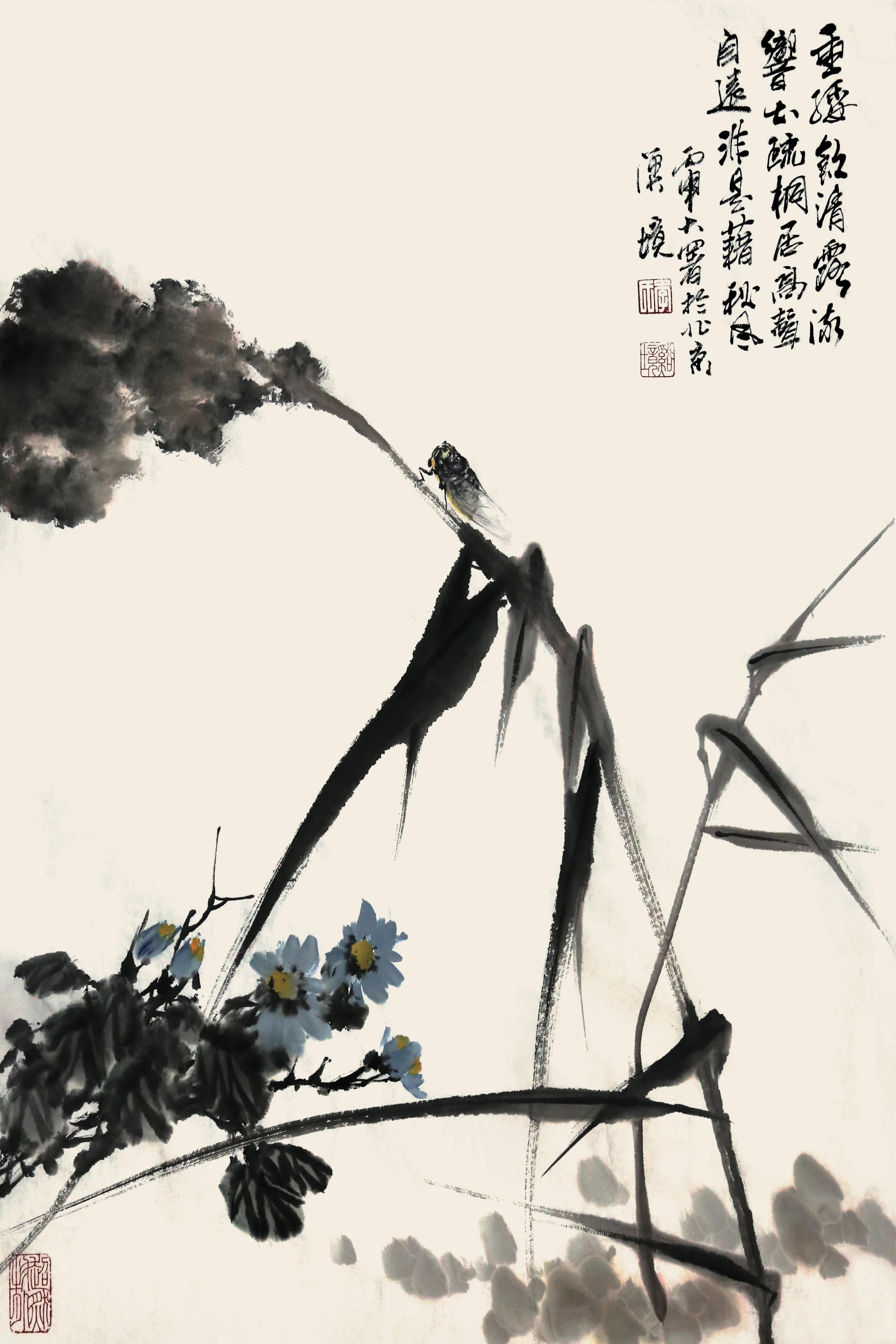 李溪境画作价格,李溪镜花鸟作品