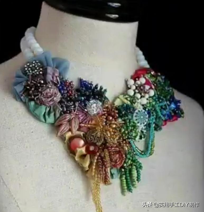 颈饰diy教程,漂亮的颈部装饰品