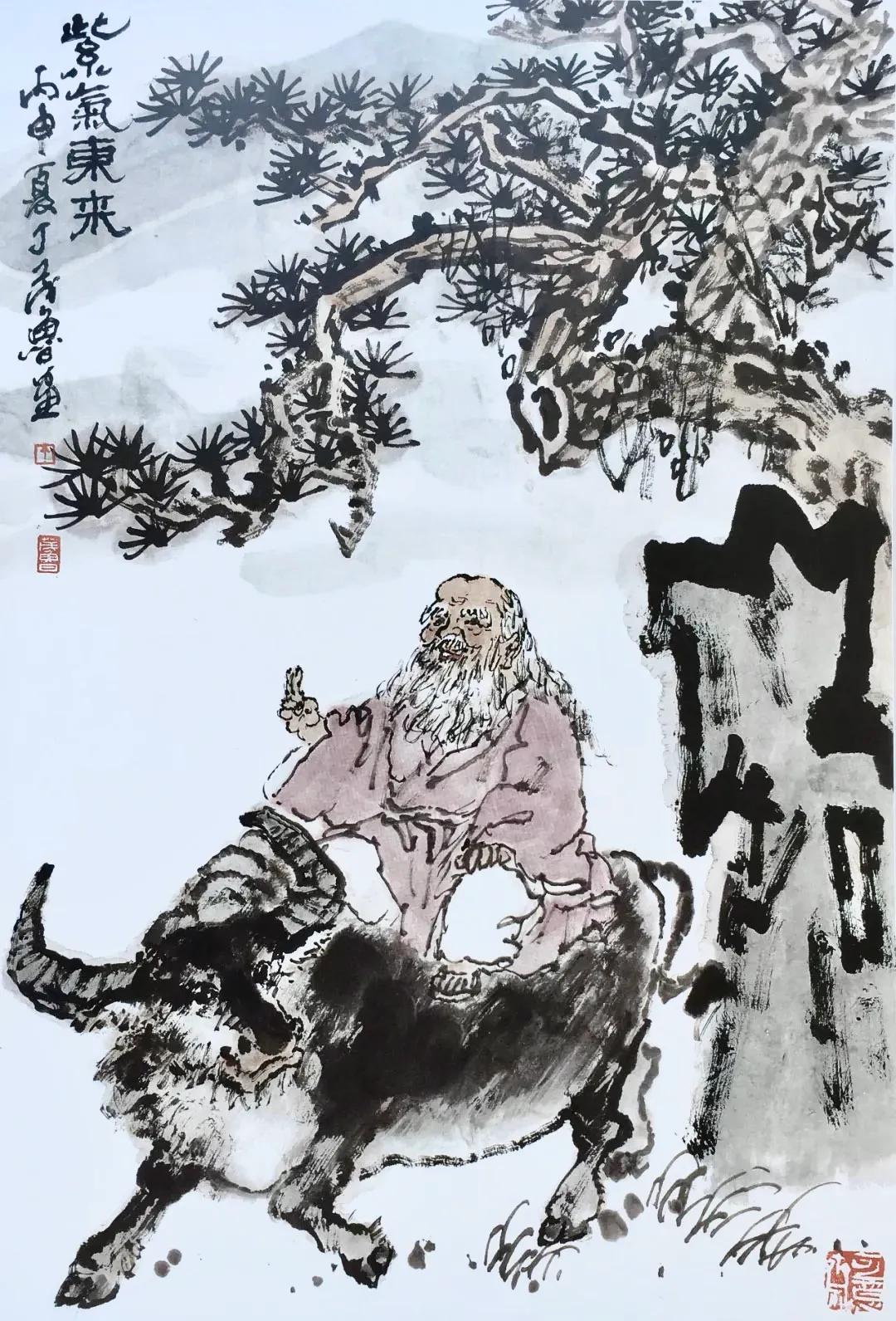 欣赏老画家水墨丹青,丁茂鲁书画作品欣赏