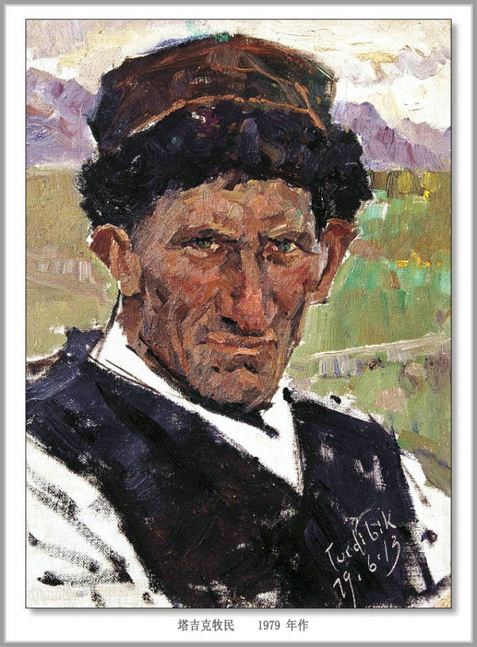 描绘新疆农村的油画,新疆油画风景作品