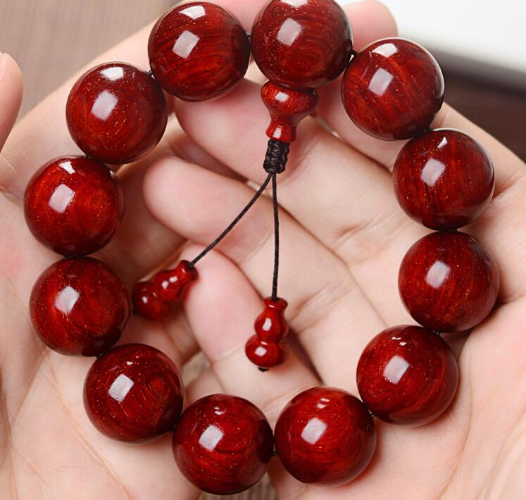 檀木手链带香味正品可调节,佛系陶瓷串珠手链禅意