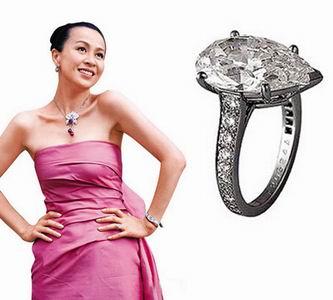 郭碧婷晒钻戒,郭碧婷最好的钻戒