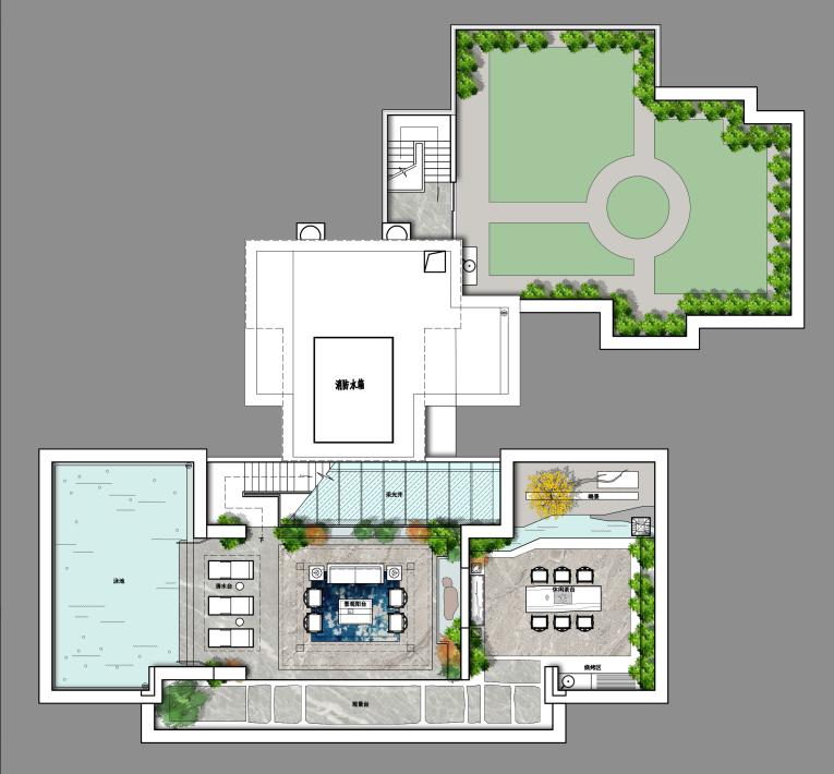 1200平国风中式院子,素雅新中式静谧如诗的闲适生活