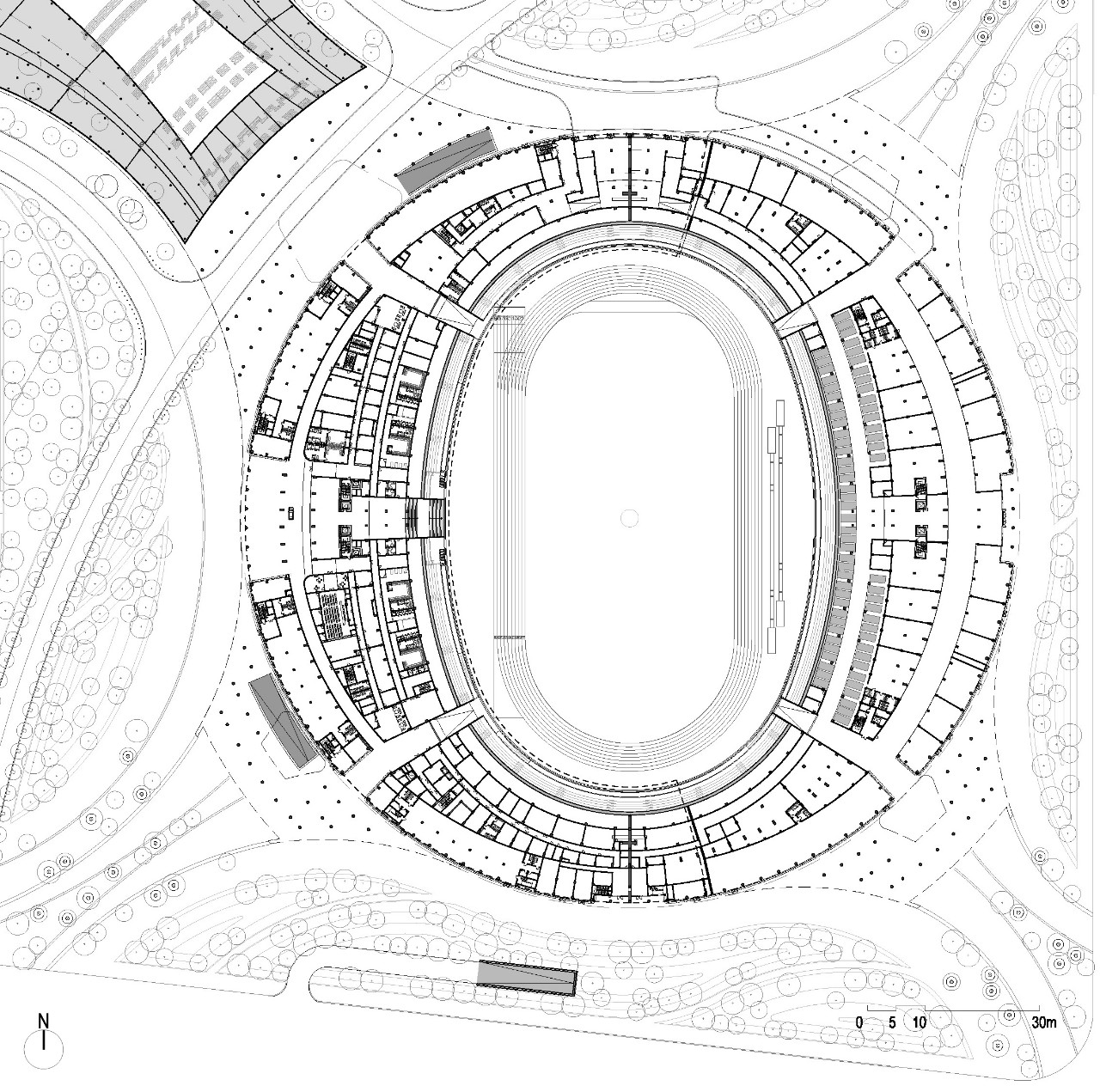 海口五源河体育场与五源河体育馆,海口五源河体育中心内部图