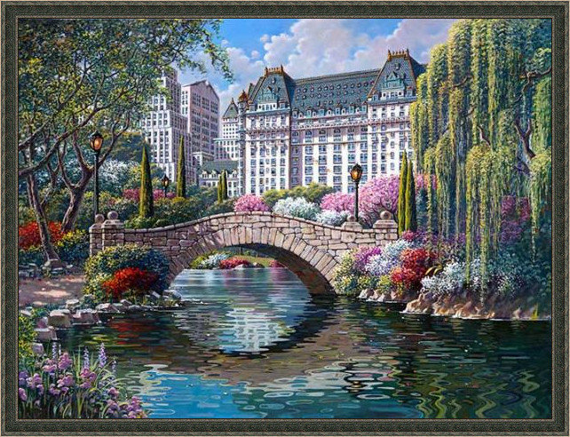 数字油画诗情画意,法国画家笔下的风景油画真明媚