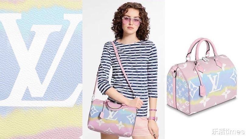 lv夏季扎染限定包,lv夏季新款蓝色扎染