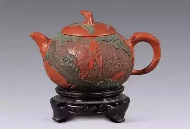 中国古漆器茶壶,古青花瓷茶壶