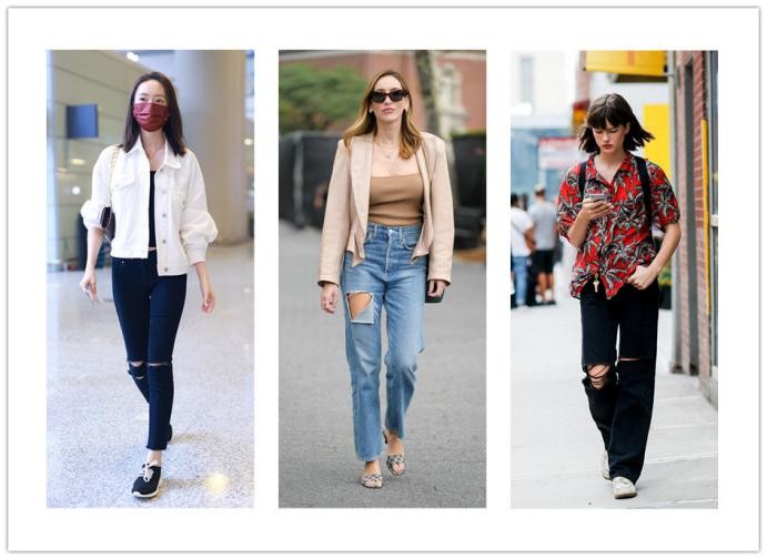 马伊琍穿牛仔长裤背影,马伊琍穿牛仔裙图片