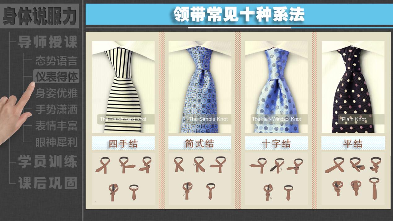 打领带教学商务,打领带的多种打法