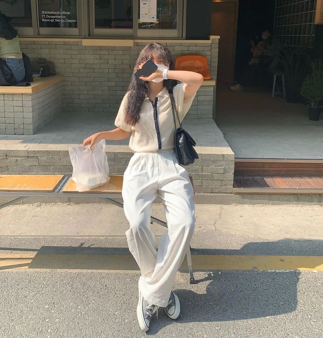 老爹裤的搭配才时髦,老爹裤让你显瘦又时髦