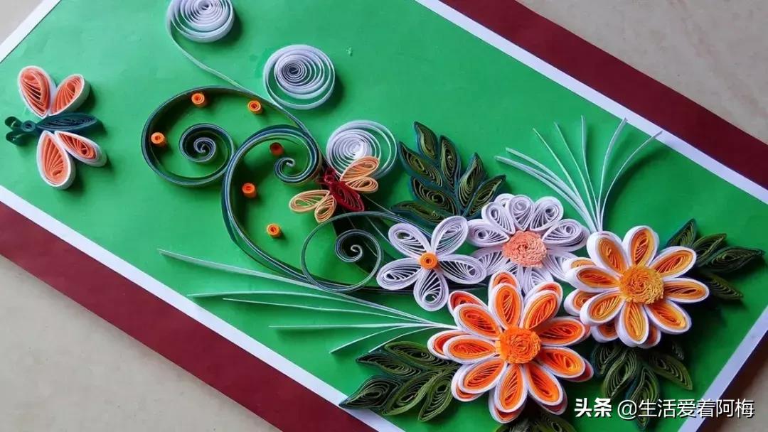 衍纸做教师节贺卡,用衍纸做教师节贺卡纯手工