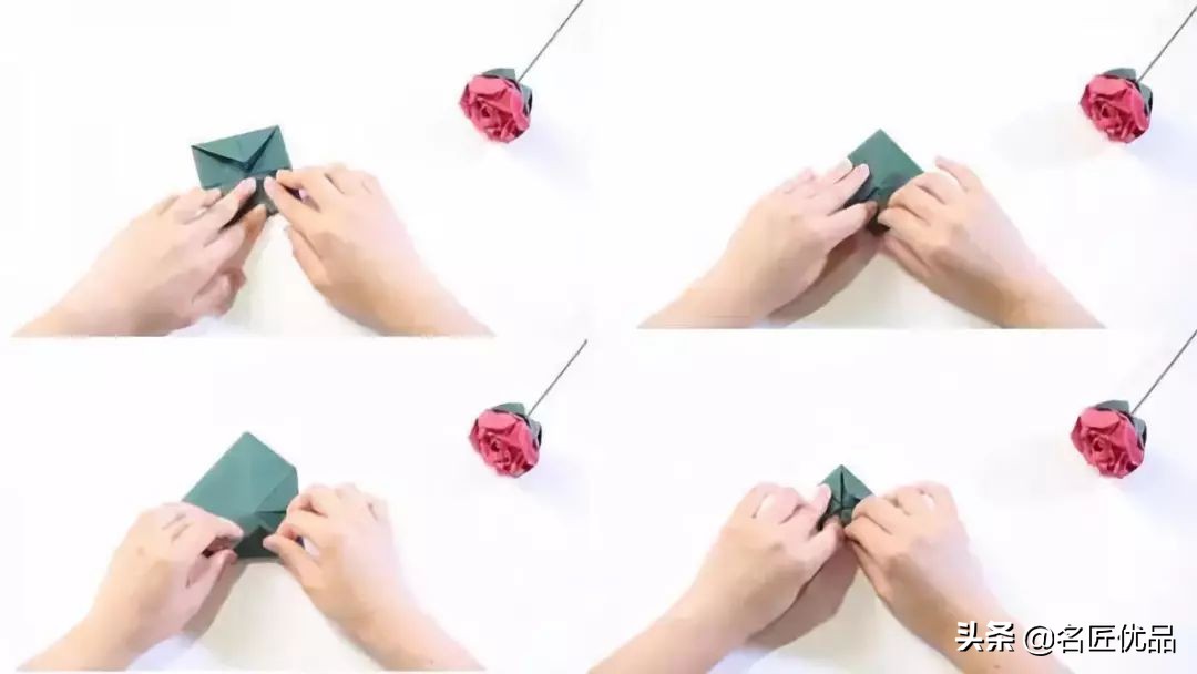 手工玫瑰怎么制作,玫瑰花手工制作白玫瑰