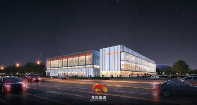 东港体育中心里面介绍,日照市东港区体育中心项目效果图