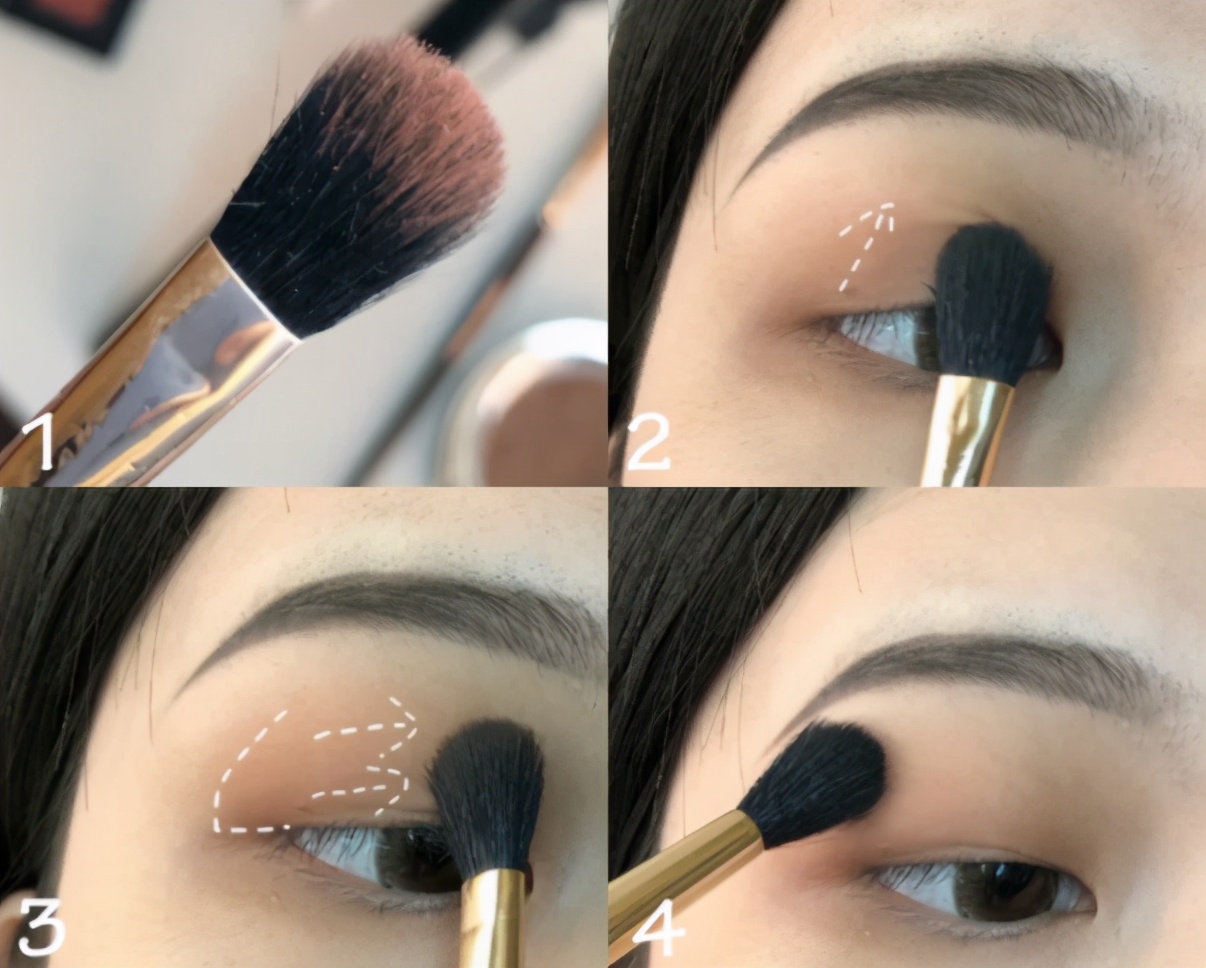 开眼角用什么颜色眼影,眼妆教程倒三角液体眼影