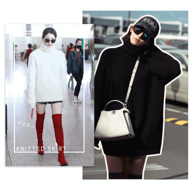 淘宝冬季显瘦穿搭,显瘦裙子套装内搭