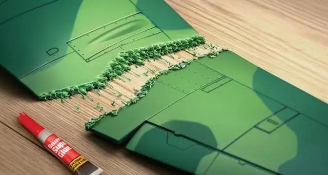 创意行李箱平面广告年轻人的,云南白药奶茶牙膏创意平面广告