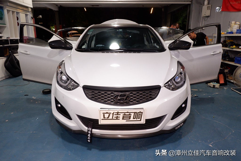 现代朗动音响改装四门喇叭,现代朗动改装提升动力