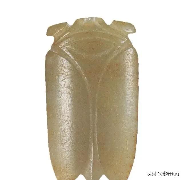 西周古玉橘皮纹,古玉橘皮