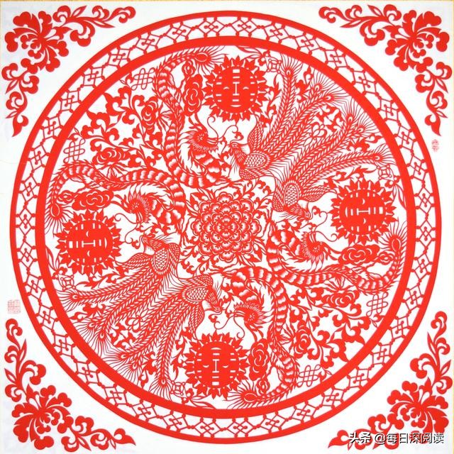 爱情亘古流长，生命繁衍不息丨解读民间盘合剪纸表达的歌颂与赞美