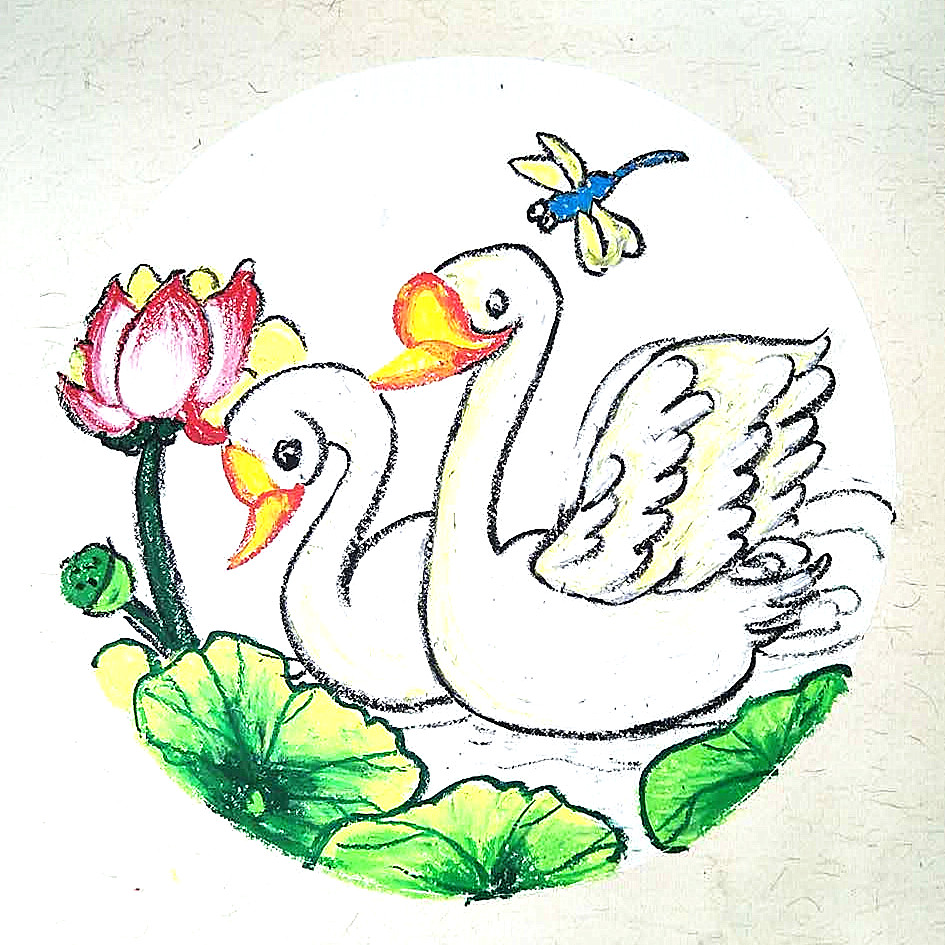 大白鹅创意美术3岁以下,创意儿童绘画大白鹅的课如何讲