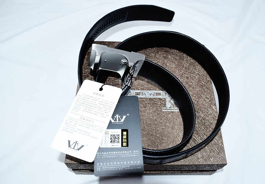 「验货」V.V.Brown鳄鱼皮皮带