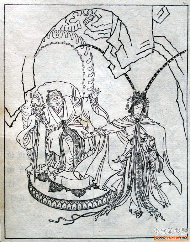 《西游记》之三打白骨精背景图,西游记三打白骨精文字版图文