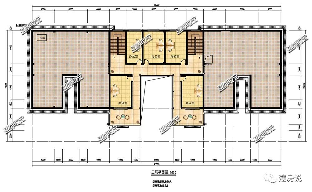 三层办公楼外观设计高端大气,二层中式风格办公楼