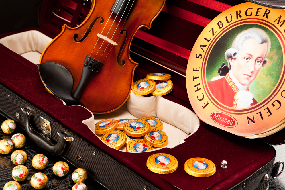 奥地利莫扎特白巧克力,莫扎特巧克力蓝色