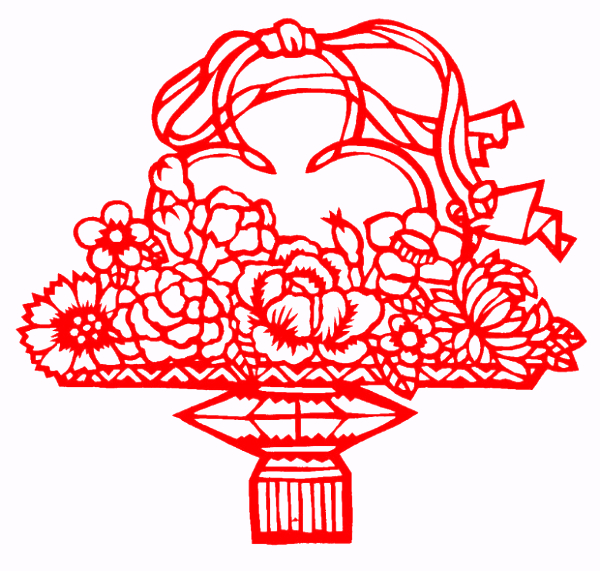 对称图形剪纸窗花,民俗窗花介绍