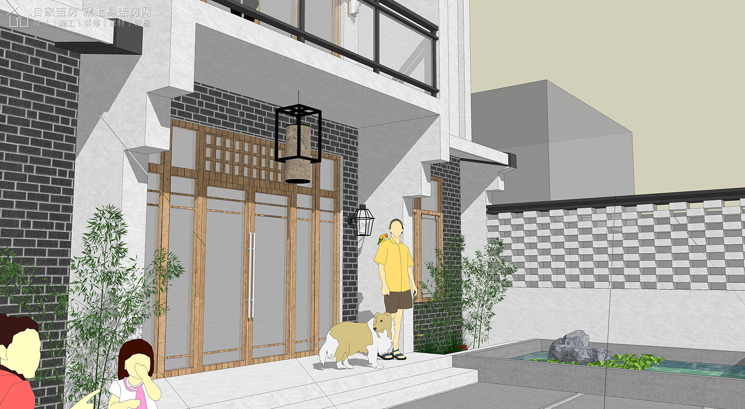 三层新中式别墅全套设计图纸,新中式合院别墅户型图纸