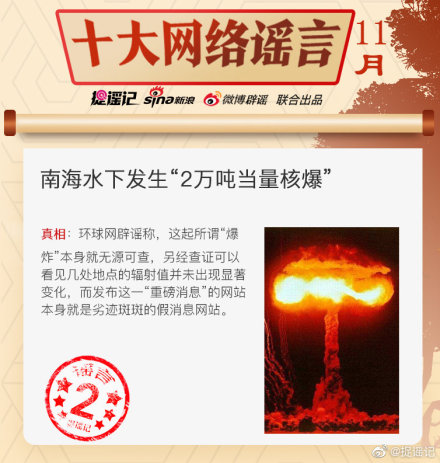 11月科学流言榜解读真相,11月辟谣榜单