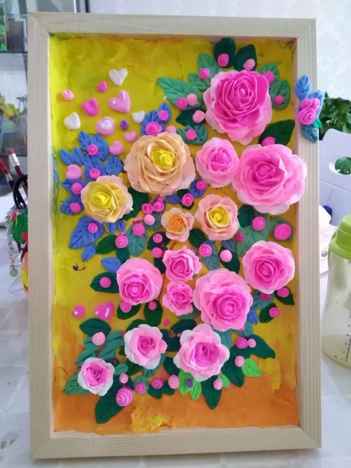 粘土手工100种简单人物在纸上制作,用超轻粘土做的手工又简单又漂亮