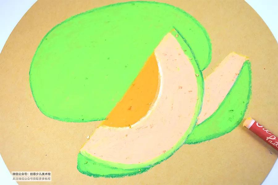 油画棒教程简单初学者儿童画,儿童油画棒画基础教程水果