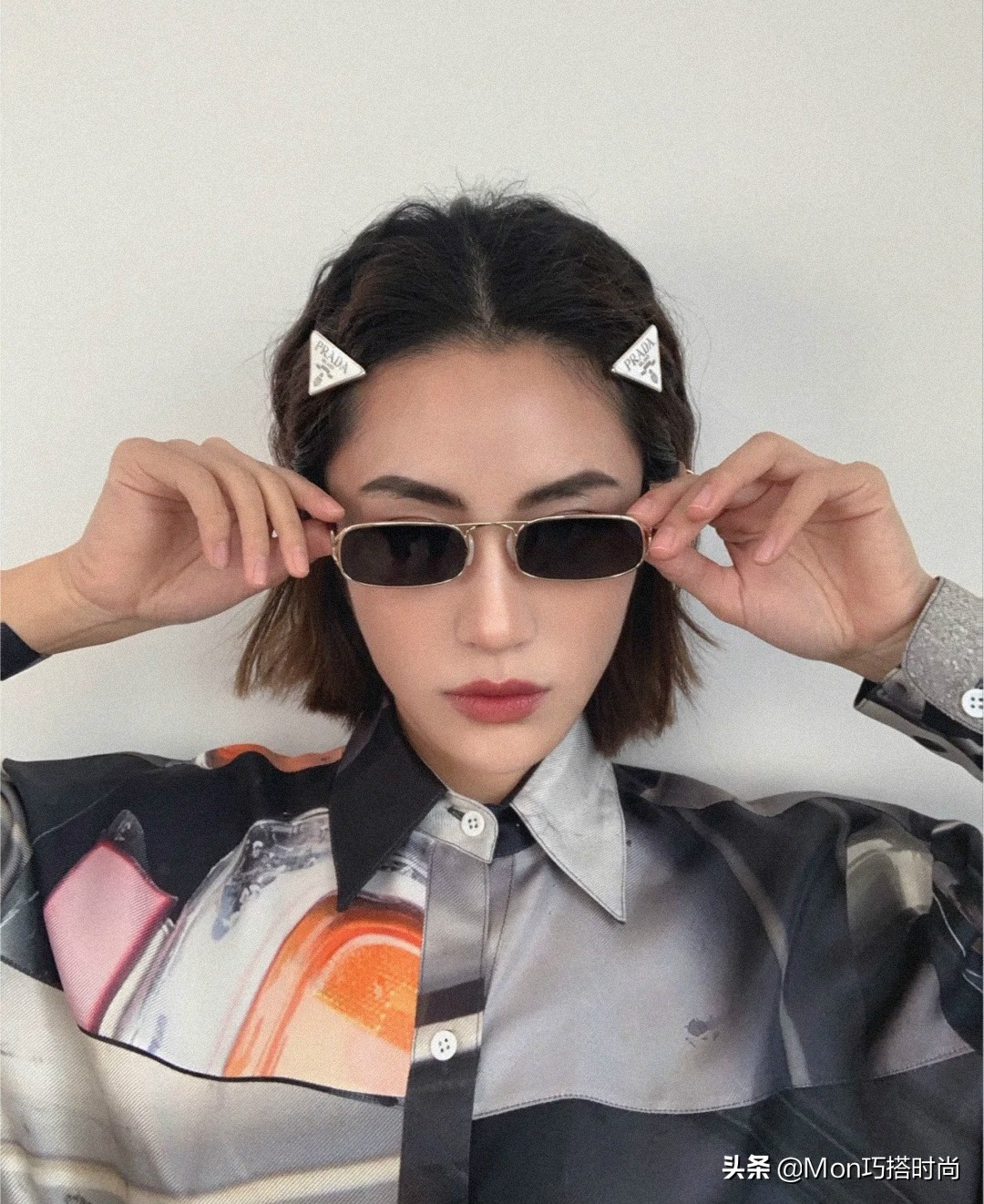 短发半扎发简单好看女生,夏天短发脸大的女生适合什么扎发