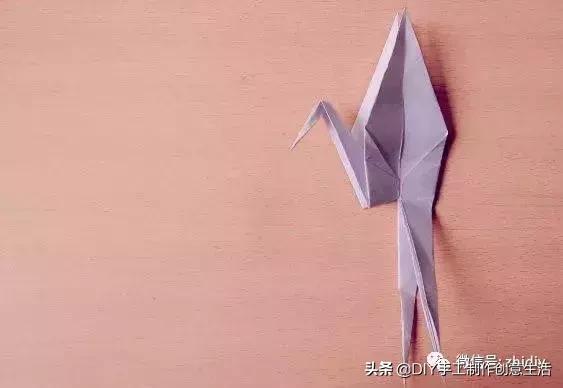 用千纸鹤糖纸做千纸鹤慢教程,不一样的纸鹤折纸