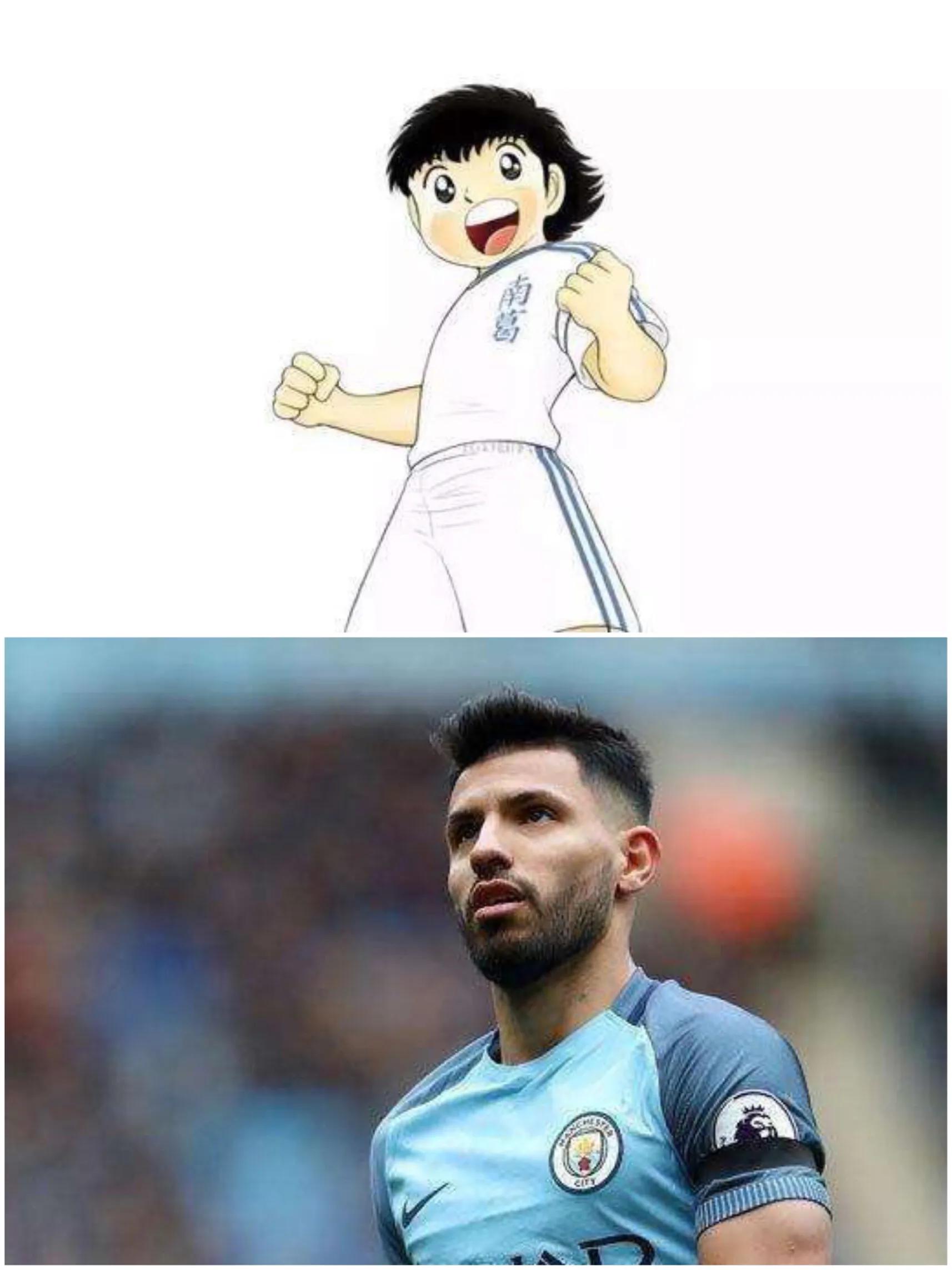 足球明星的卡通形象最全,足球明星对比动画人物