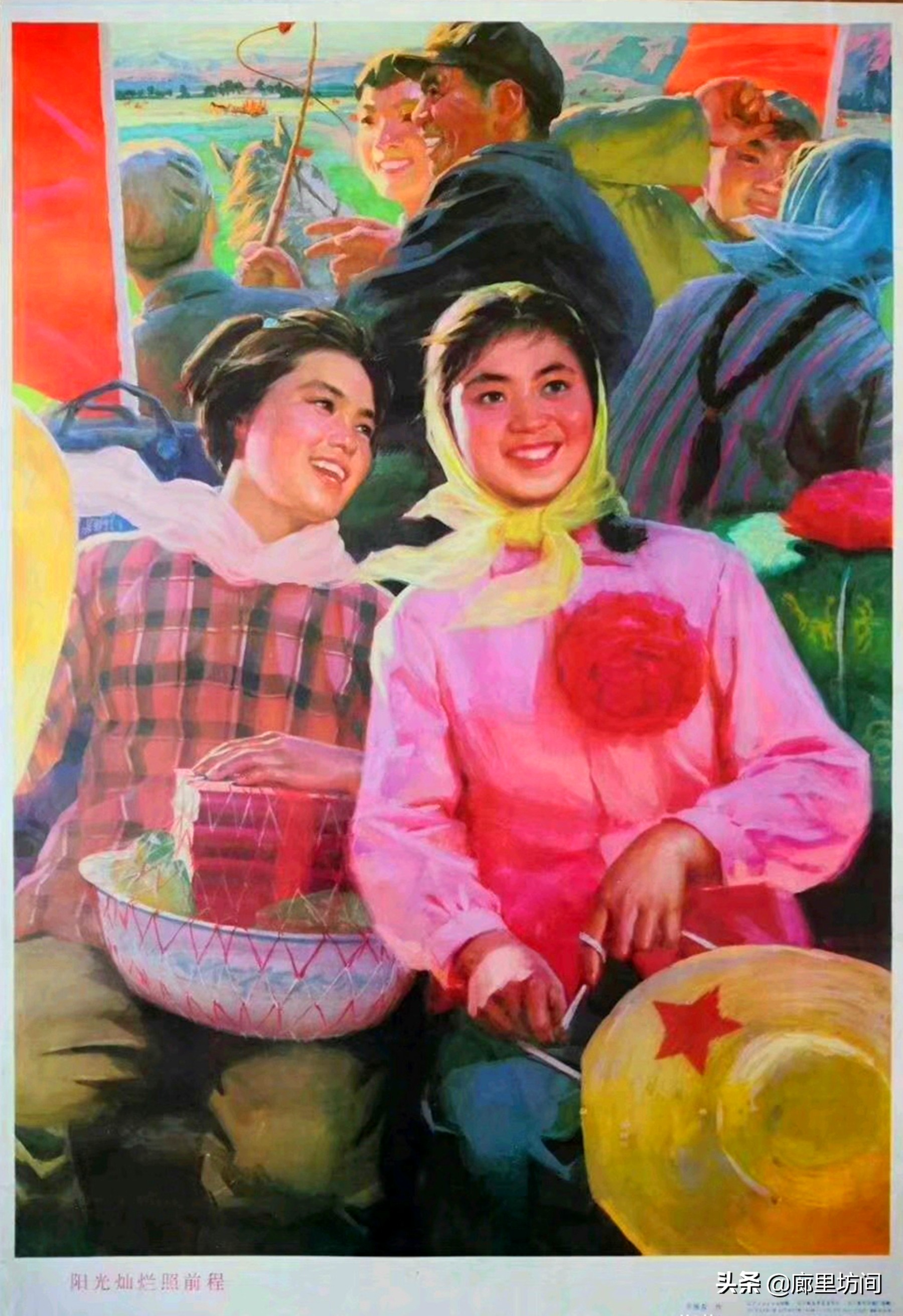 老物件竹篮,老式网兜