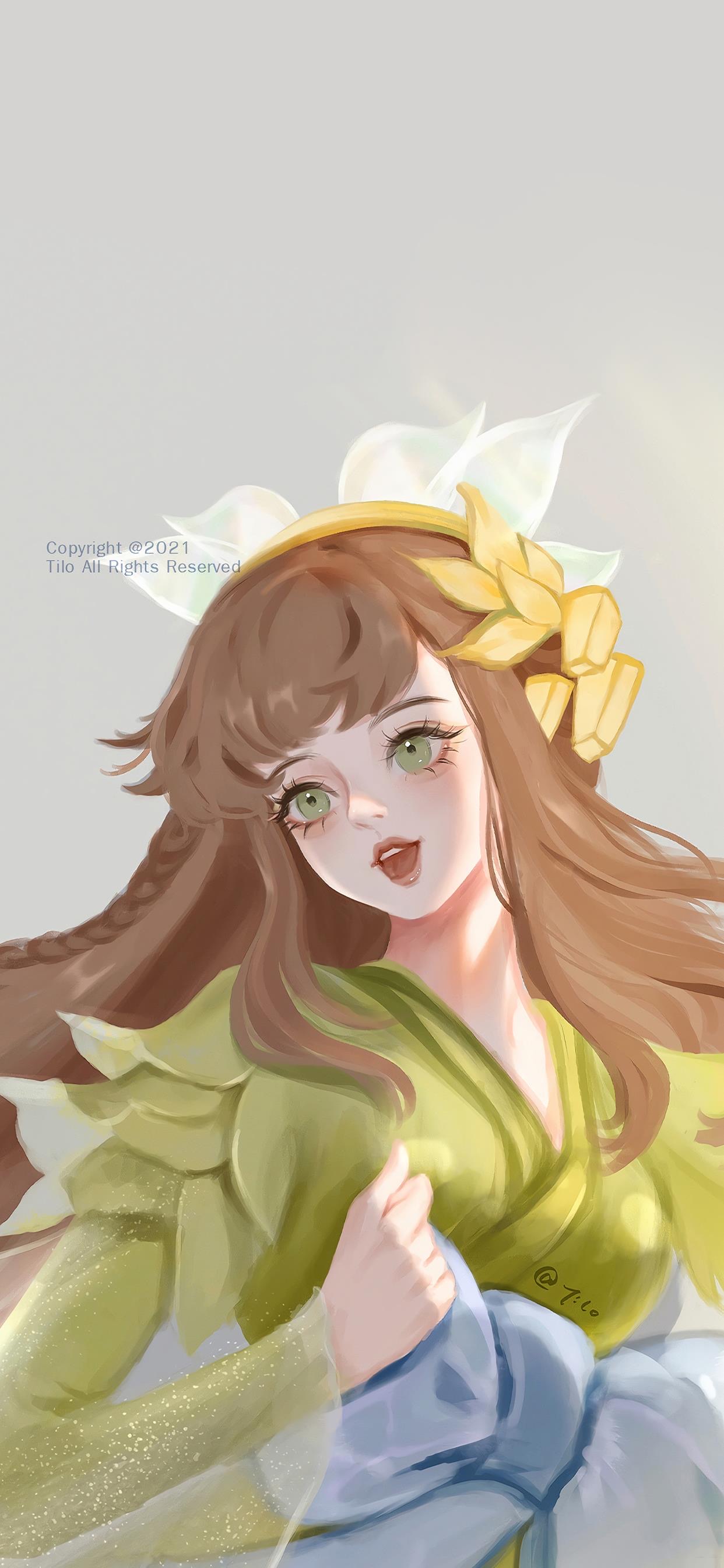 壁纸唯美王者荣耀西施动漫,迪士尼公主壁纸插画