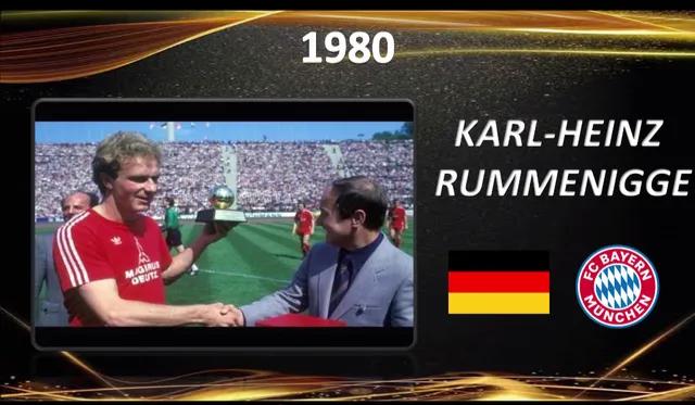 足球金球奖历史最佳,足球金球奖1956年到2019年