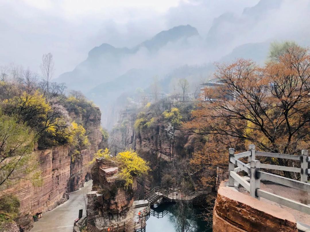 太行大峡谷挂壁公路自驾,郭亮太行大峡谷路线图