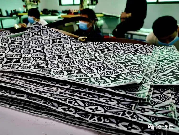 广东假冒lv包涉案案件,全国首例假冒lv等箱包原材料案