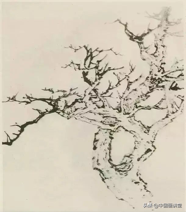 缠枝、挺杆、屈节、钮裂、一棵树如何画?看了这篇你绝对能学会