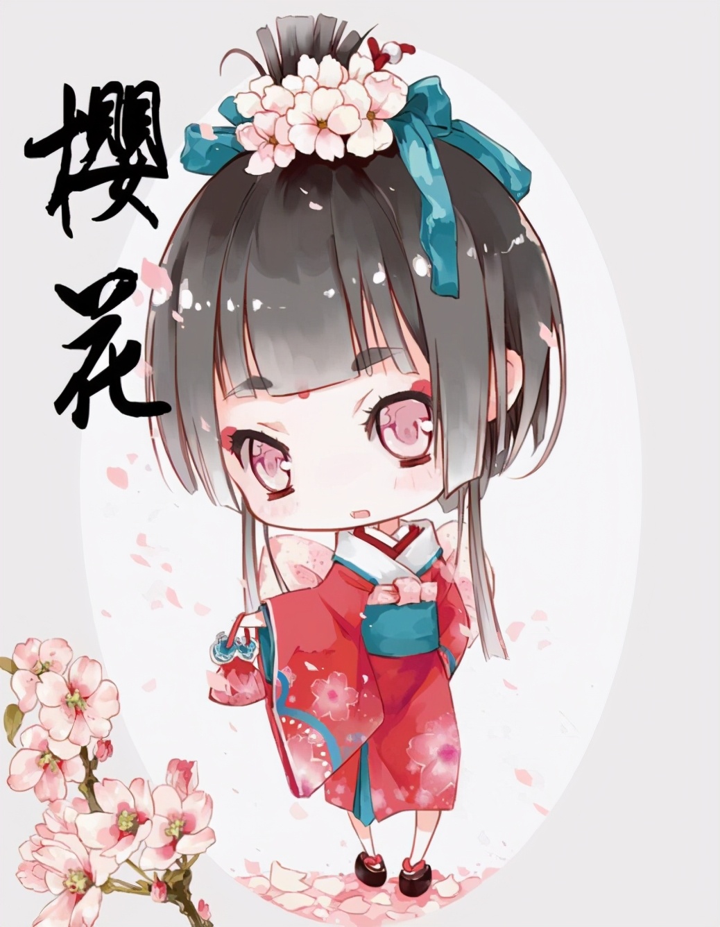 q版少女花朵拟人,花朵拟人q版角色
